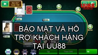 Bảo Mật và Hỗ Trợ Khách Hàng tại UU88
