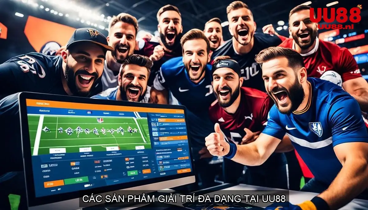 Các sản phẩm giải trí đa dạng tại UU88